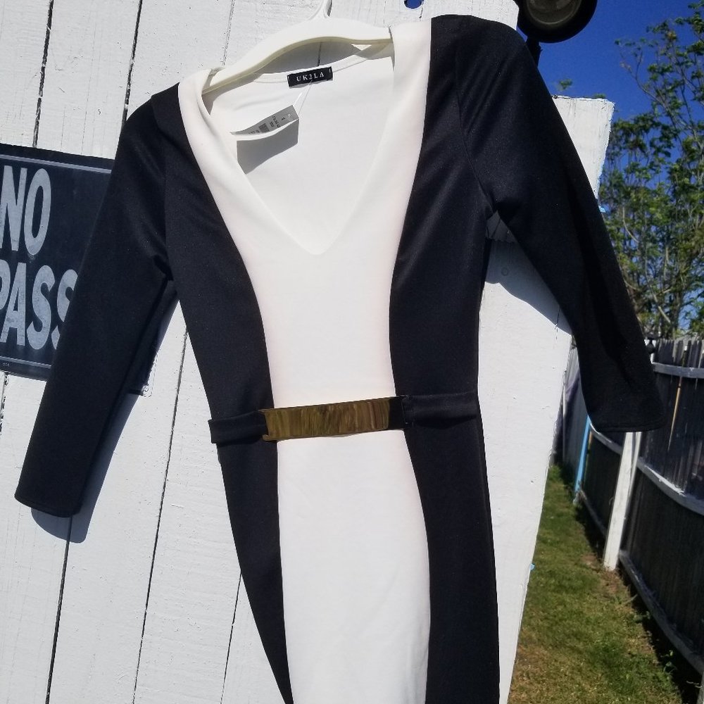 Black and white dress